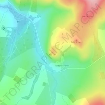 Peg Law topographic map, elevation, terrain