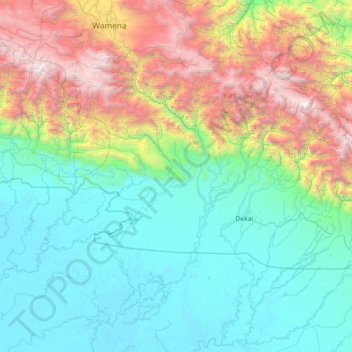 Distrik Obio topographic map, elevation, terrain