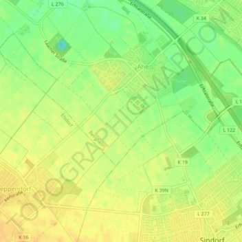 Wolfshütte topographic map, elevation, terrain