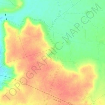 Khazna topographic map, elevation, terrain