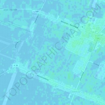 Altes Land topographic map, elevation, terrain