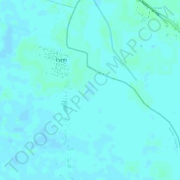 Fortitude topographic map, elevation, terrain