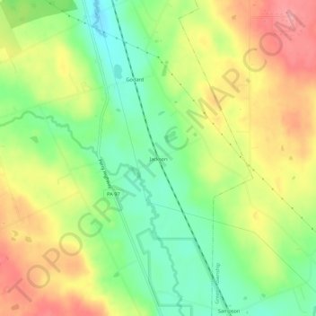 Jackson topographic map, elevation, terrain