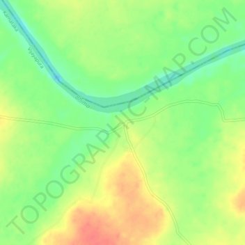 Baragudi topographic map, elevation, terrain