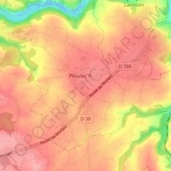 Convenant Ganifet topographic map, elevation, terrain