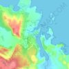 Port d'Addaia topographic map, elevation, terrain