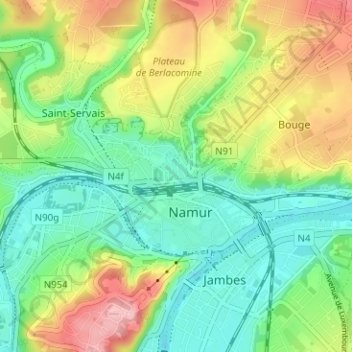Bomel topographic map, elevation, terrain