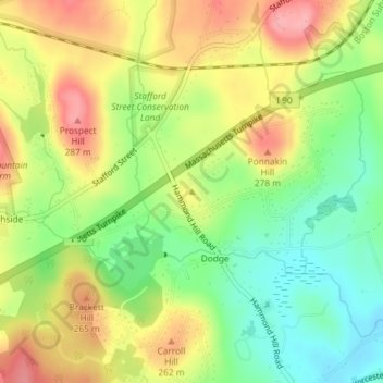 Austin Hill topographic map, elevation, terrain