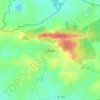 Louan topographic map, elevation, terrain