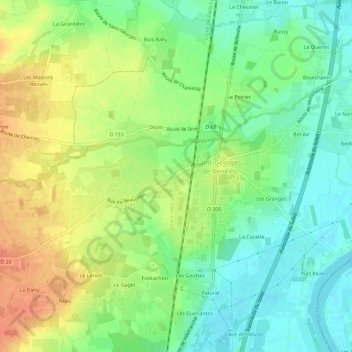 Le Moulin topographic map, elevation, terrain