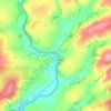 Llanbadarn Fynydd topographic map, elevation, terrain