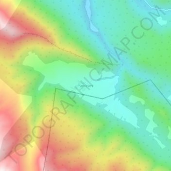 Yanıkses topographic map, elevation, terrain