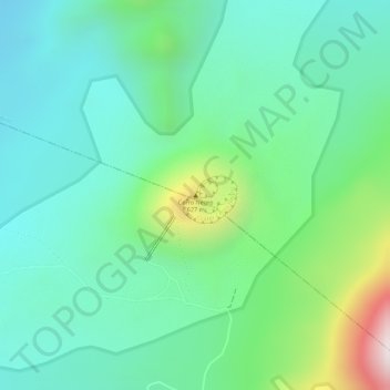 Cerro Negro topographic map, elevation, terrain