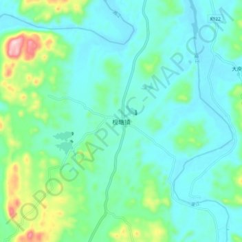 Jiantang topographic map, elevation, terrain