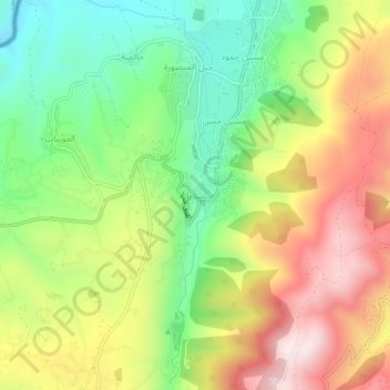 Shadra topographic map, elevation, terrain