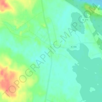 Långviken topographic map, elevation, terrain