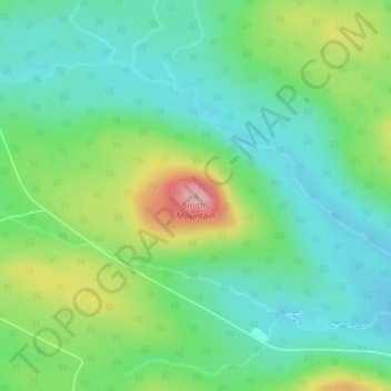 Smiths Mountain topographic map, elevation, terrain