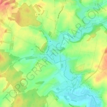 Sur Ilots du Bas topographic map, elevation, terrain