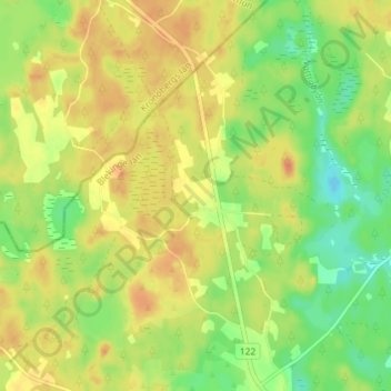 Broddamåla topographic map, elevation, terrain