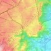 Kramas topographic map, elevation, terrain
