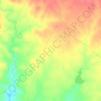 Miranda topographic map, elevation, terrain