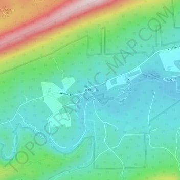 Weikert topographic map, elevation, terrain