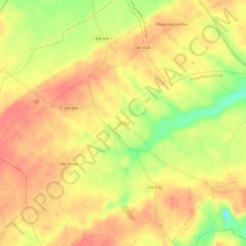 Outil topographic map, elevation, terrain