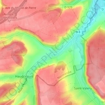 La Lozière topographic map, elevation, terrain
