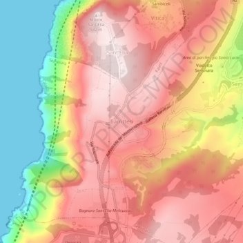 Barritteri topographic map, elevation, terrain
