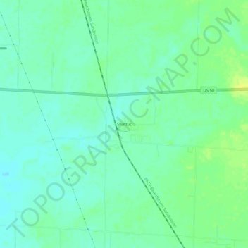 Shattuc topographic map, elevation, terrain