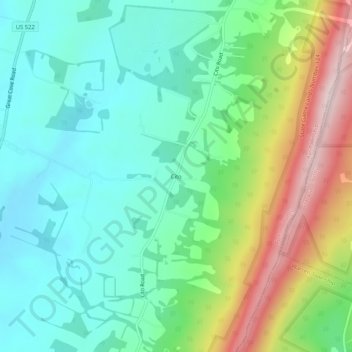Cito topographic map, elevation, terrain