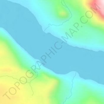 Serpentine Lake topographic map, elevation, terrain