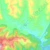 Gualda topographic map, elevation, terrain