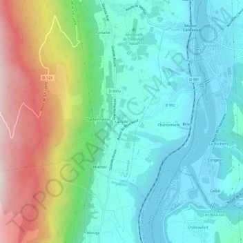 La Trille topographic map, elevation, terrain