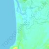 Paguludan-Salindeg topographic map, elevation, terrain