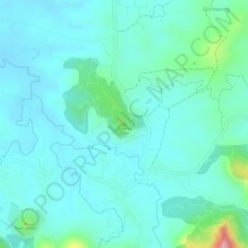 Gunung Salak topographic map, elevation, terrain