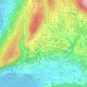 Marciaga topographic map, elevation, terrain