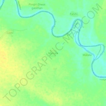 Manula topographic map, elevation, terrain