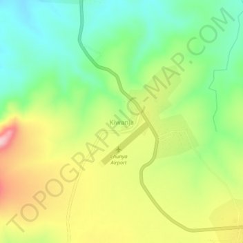 Kiwanja topographic map, elevation, terrain