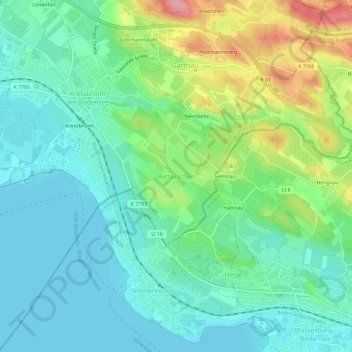 Retterschen topographic map, elevation, terrain