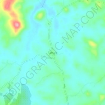 Tambo topographic map, elevation, terrain