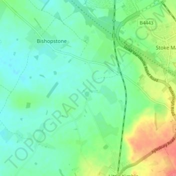 Marsh topographic map, elevation, terrain