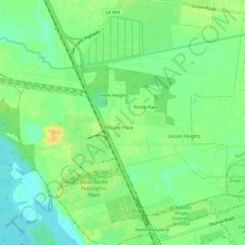 Alsen topographic map, elevation, terrain