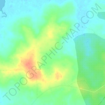 Stueng Hav topographic map, elevation, terrain