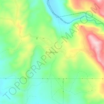 Rodeador topographic map, elevation, terrain