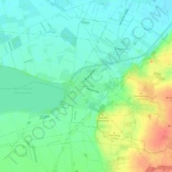 Neufinsing topographic map, elevation, terrain