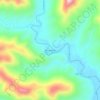 Alto Sinimbu topographic map, elevation, terrain