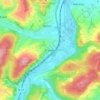 Friedlos topographic map, elevation, terrain