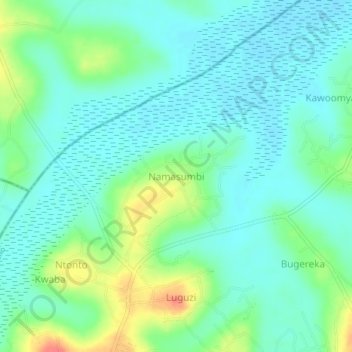 Namasumbi topographic map, elevation, terrain