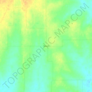 Hoover topographic map, elevation, terrain